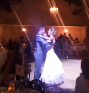 Troy and jen rock their reception with a first dance