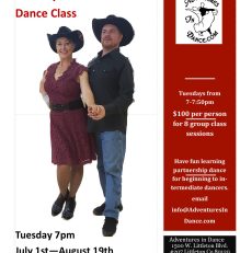 July/August Cowboy Cha-Cha Dance Class