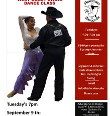 September/October West Coast Swing Dance Class