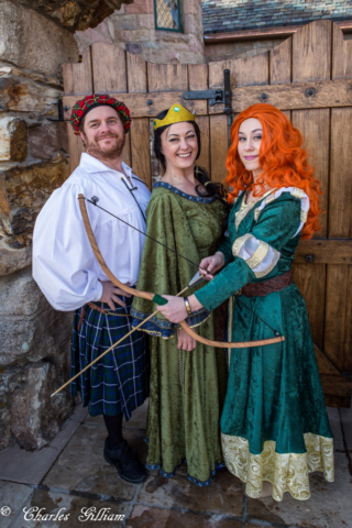 Merida , Scottish King Fergus, and Queen Elinor