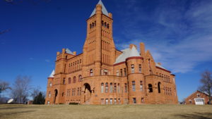 Westminster castle, big red castle, pillar of fire