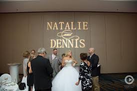 Complete wedding monogram light