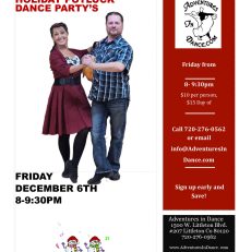 December 5th Potluck Ballroom & Latin Dance Party