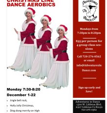 December Christmas Line Dance Aerobics Class