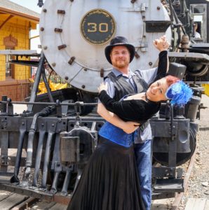 Steampunk dance and train