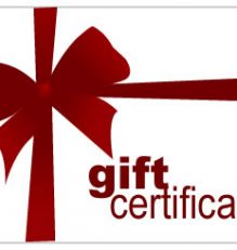Small Gift Certficate