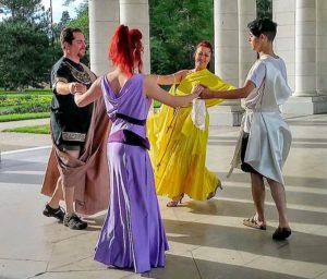 Greek circle dance Meg and Hercules