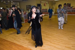 Holly teacher Thriller line dance at Adventures in dance Littleton Co