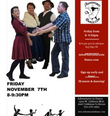 November 7th USO Potluck Ballroom & Latin Dance Party