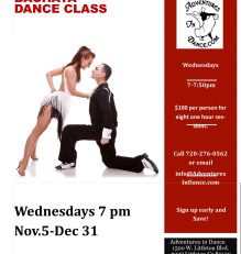 November/December  Salsa Club Bachata Dance Class