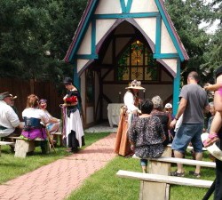 wedding at the colorado renaissance festival